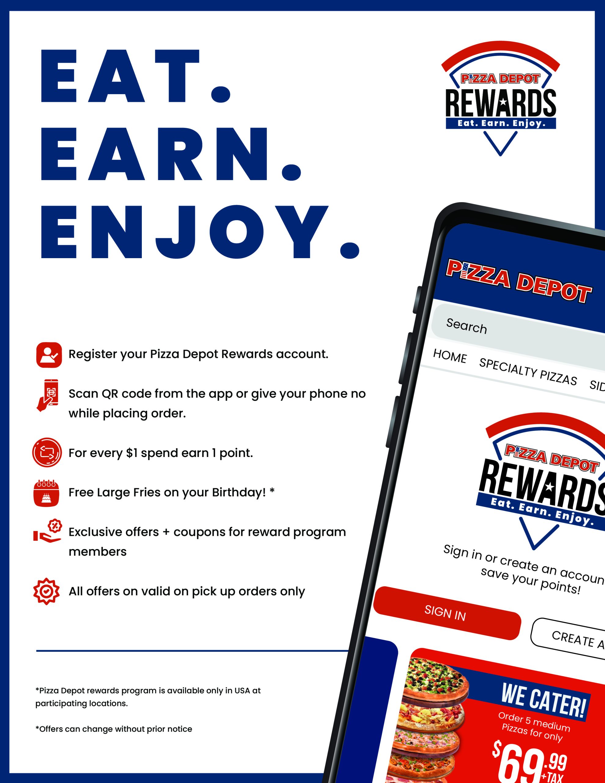 Pizza Depot Rewards | Earn Points With Every Order
